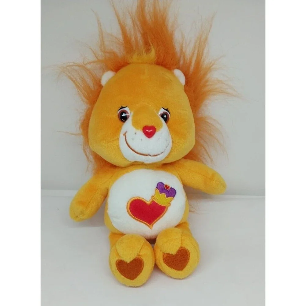 2004 Brave Heart Lion Plush Care Bears Cousins Tangerine Stuffed Animal 9